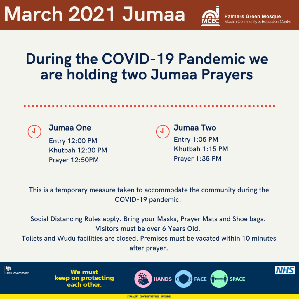 Jumaa restarting 12 March 2021
