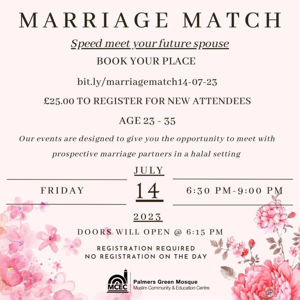 Marriage Match: Speed meet your future spouse!